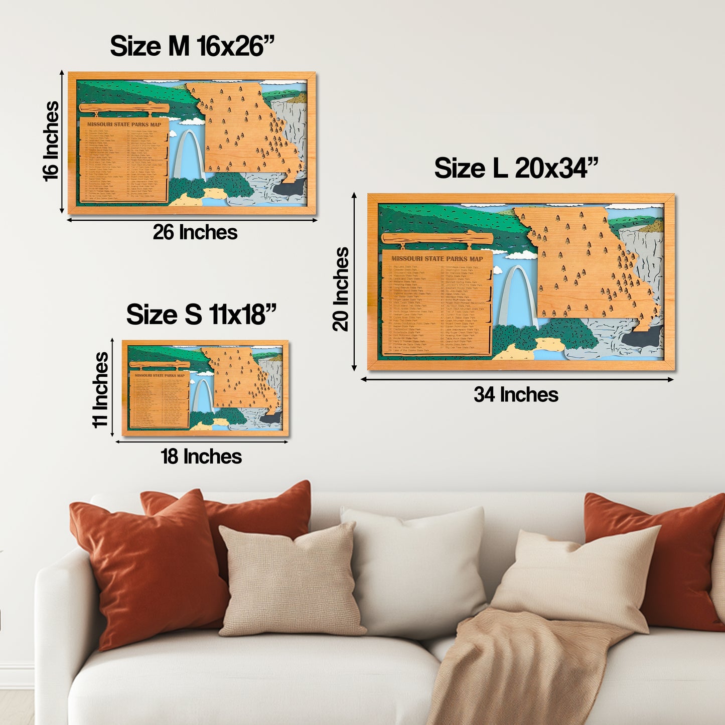 Missouri State Parks Travel | Personalized Adventure Tracker | Retirement Gift |Missouri State Park Map |Anniversary Gift |Wood Gift for her