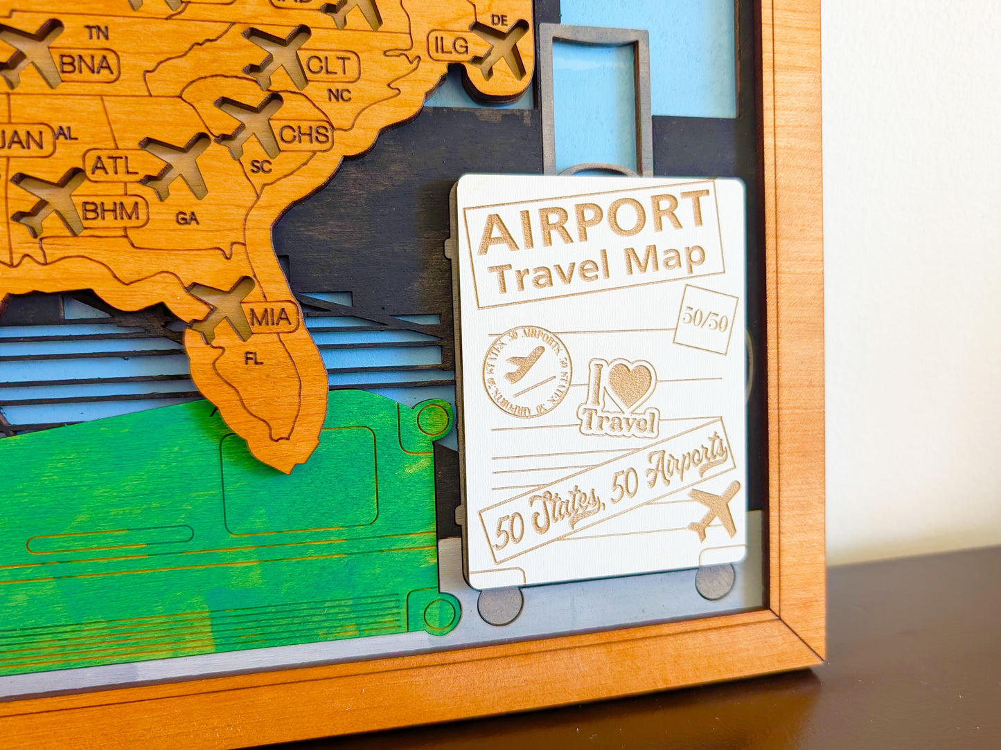 50 States Airport Travel Map