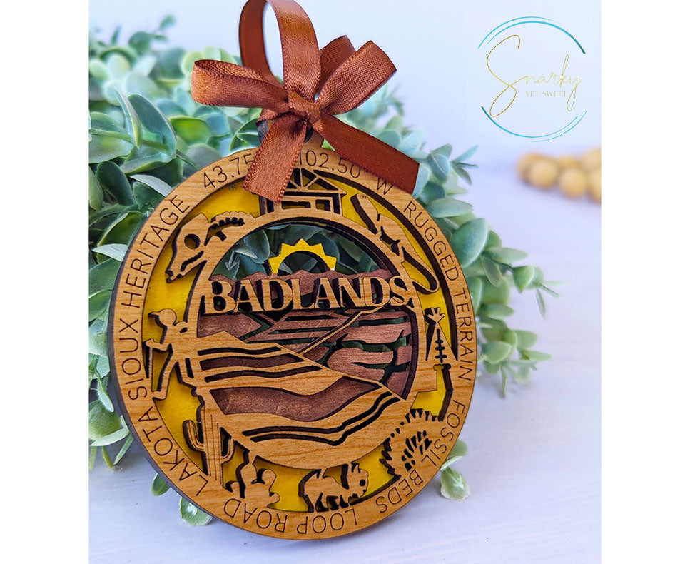 Badlands national park ornament