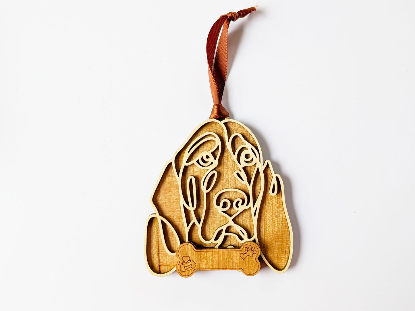 Basset Hound Dog Ornament
