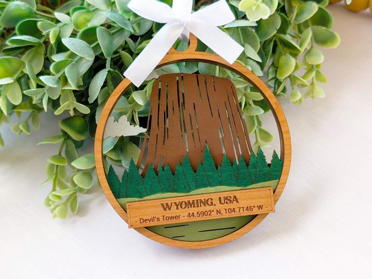 Wyoming Devil's Tower Ornament