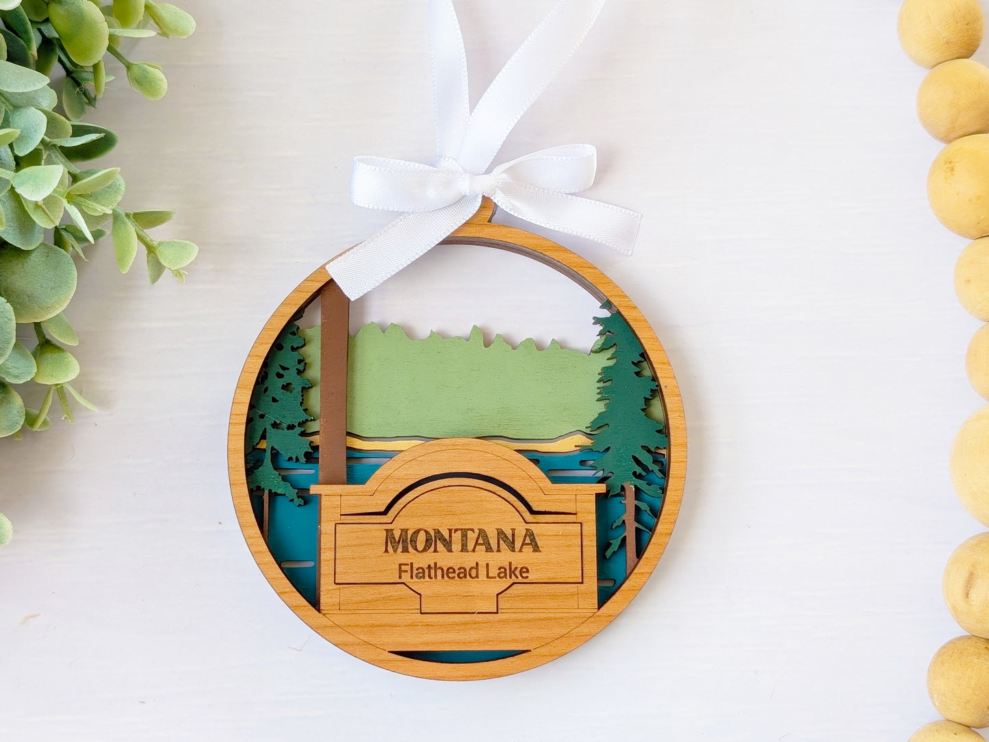 Montana Flathead Lake Ornament