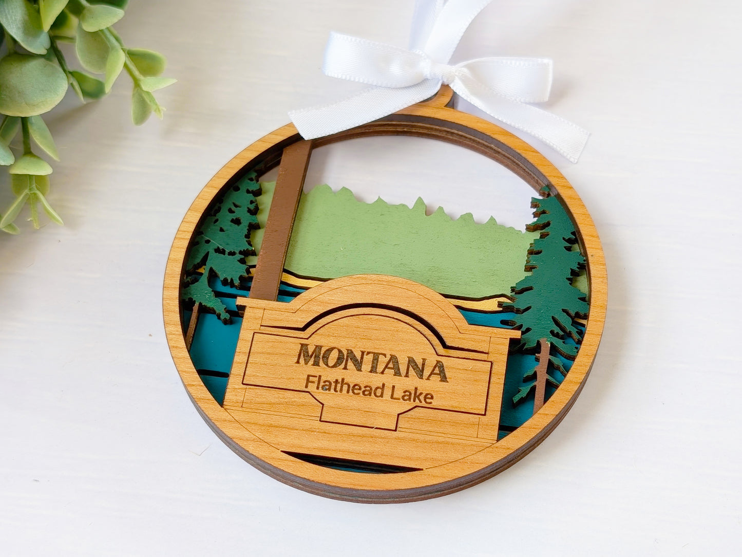 Montana Flathead Lake Ornament