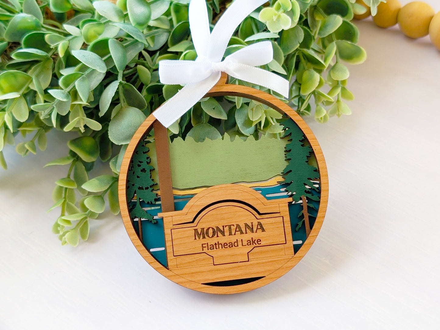Montana Flathead Lake Ornament