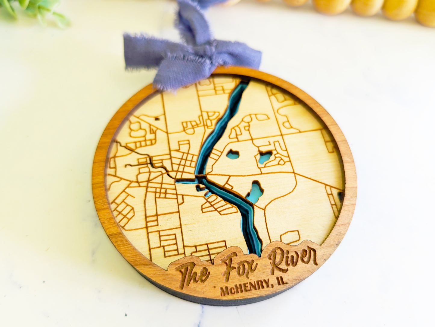 Fox River Lake Depth Ornament