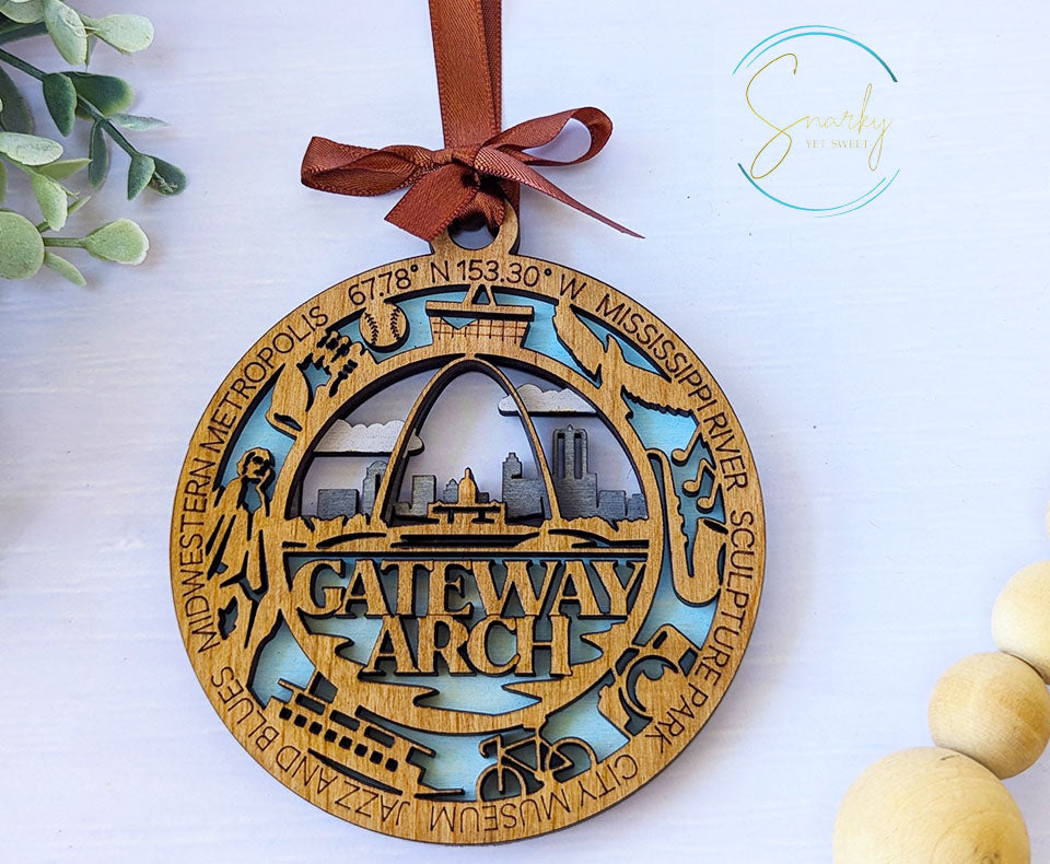 Gateway Arch national park ornament