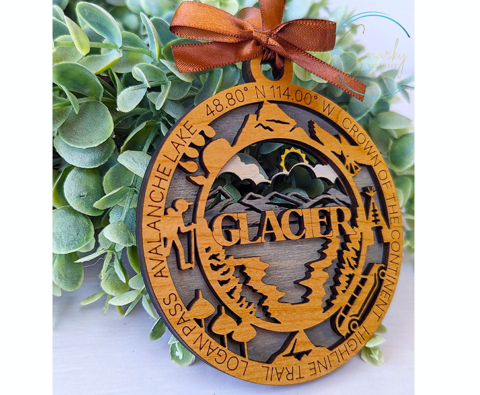 Glacier national park ornament