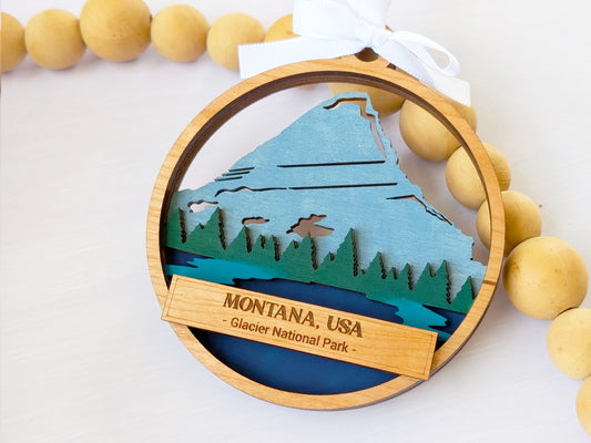 Montana Glacier National Park Ornament