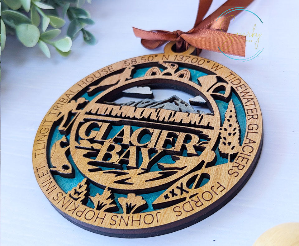 Glacier Bay national park ornament