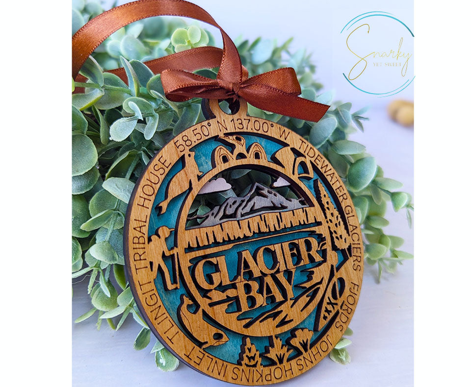 Glacier Bay national park ornament