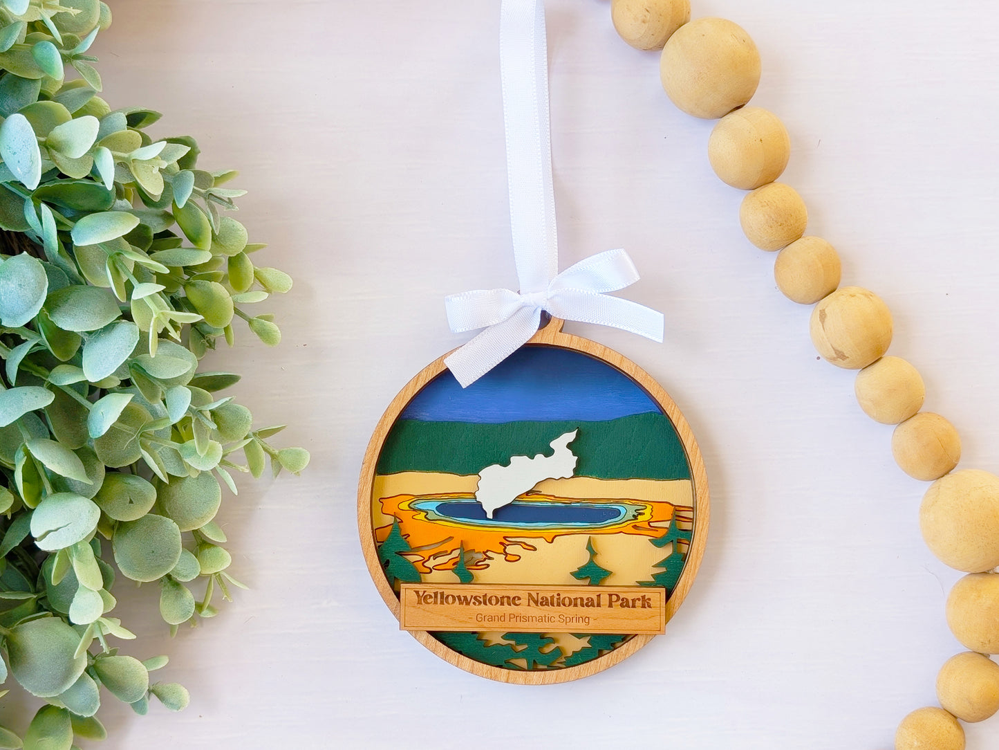 Yellowstone Grand Prismatic Ornament
