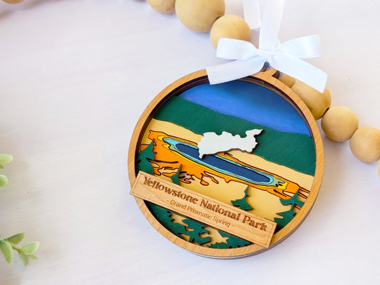 Yellowstone Grand Prismatic Ornament