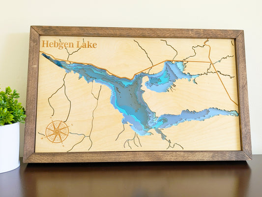 Hebgen Lake Depth Map