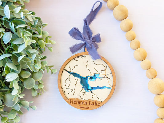 Hebgen Lake Depth Ornament