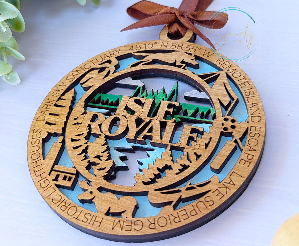 Isle Royale national park ornament