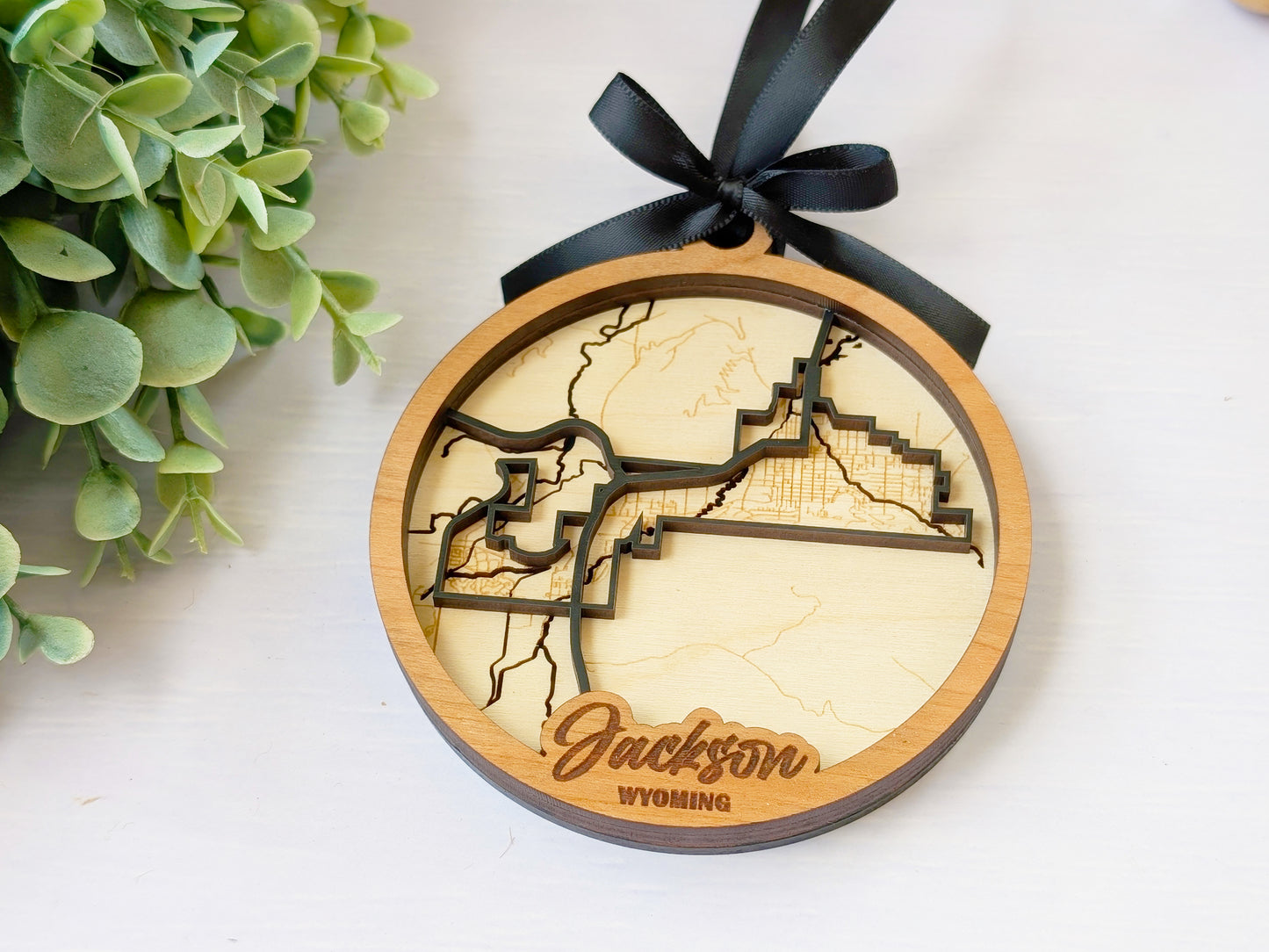 Jackson WY City Street Ornament