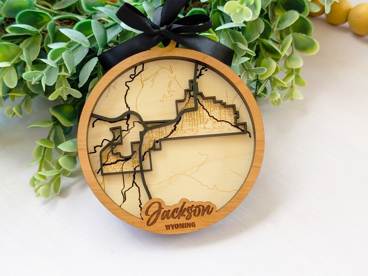 Jackson WY City Street Ornament