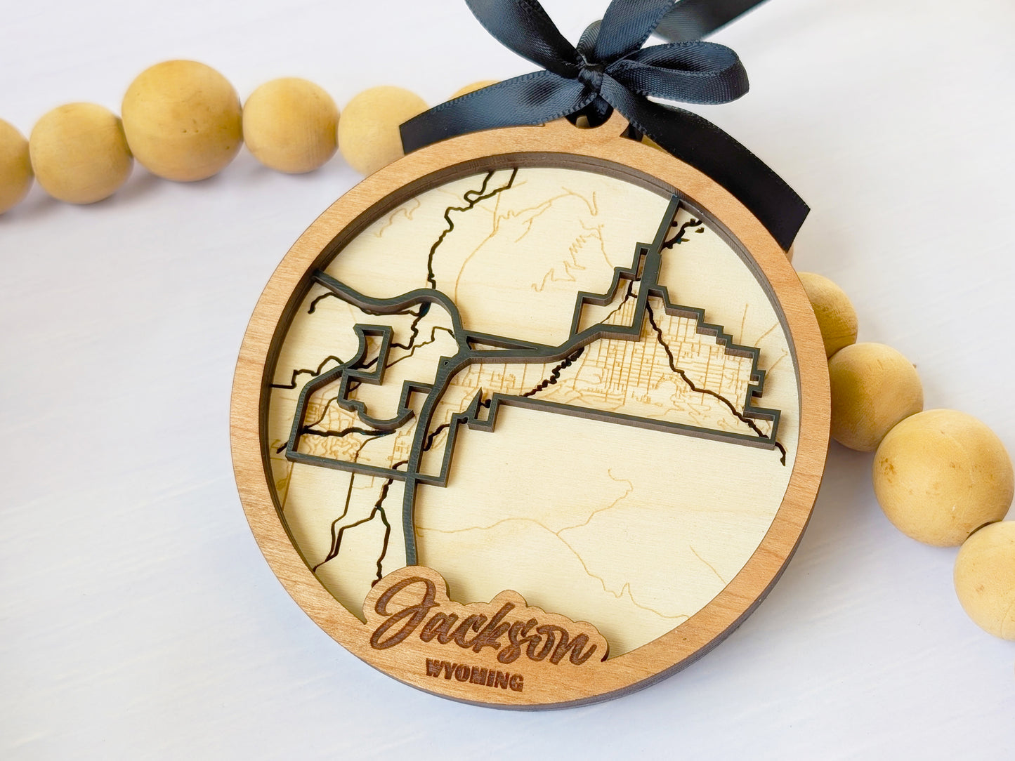 Jackson WY City Street Ornament