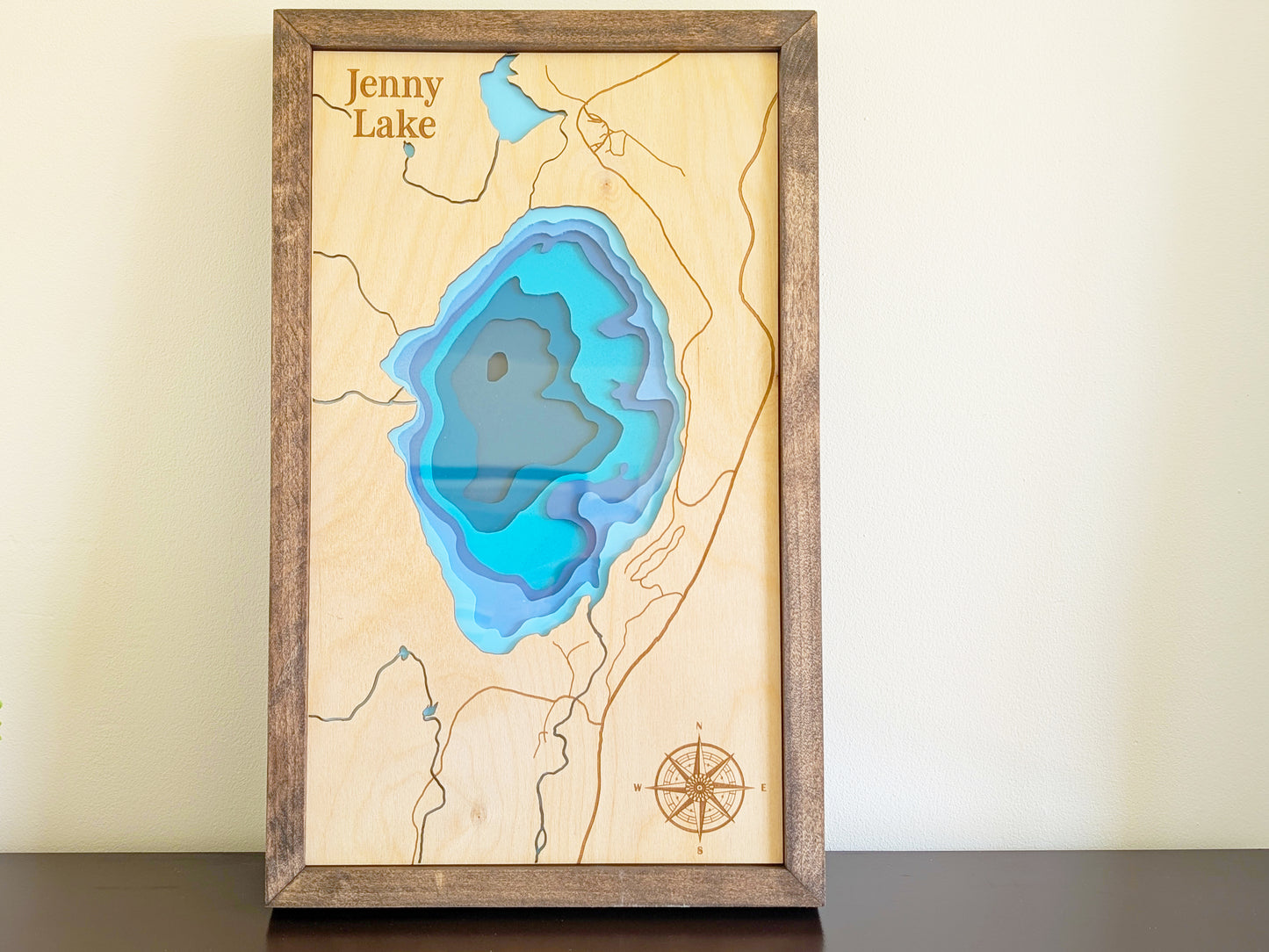 Jenny Lake Depth Map