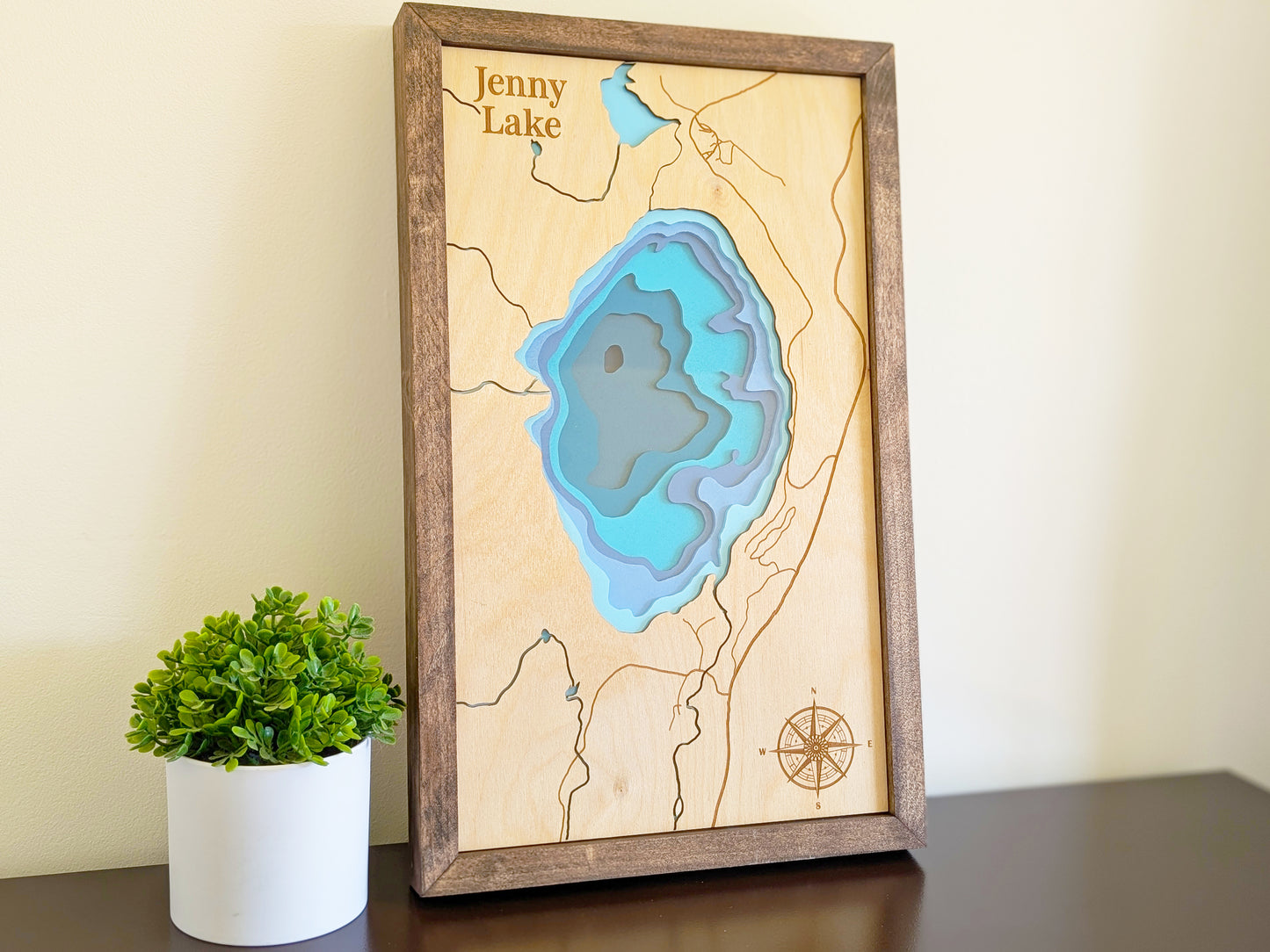 Jenny Lake Depth Map
