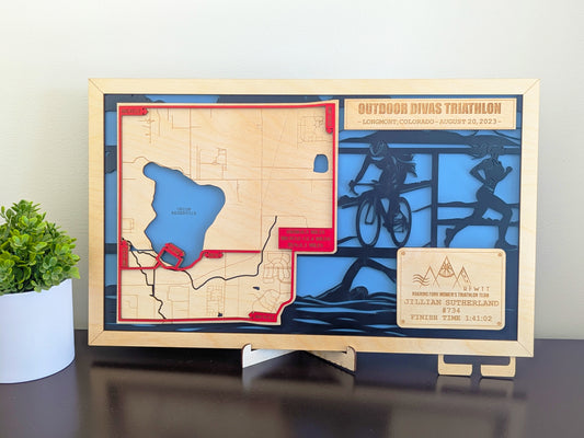 Custom Marathon/Triathlon Route Map