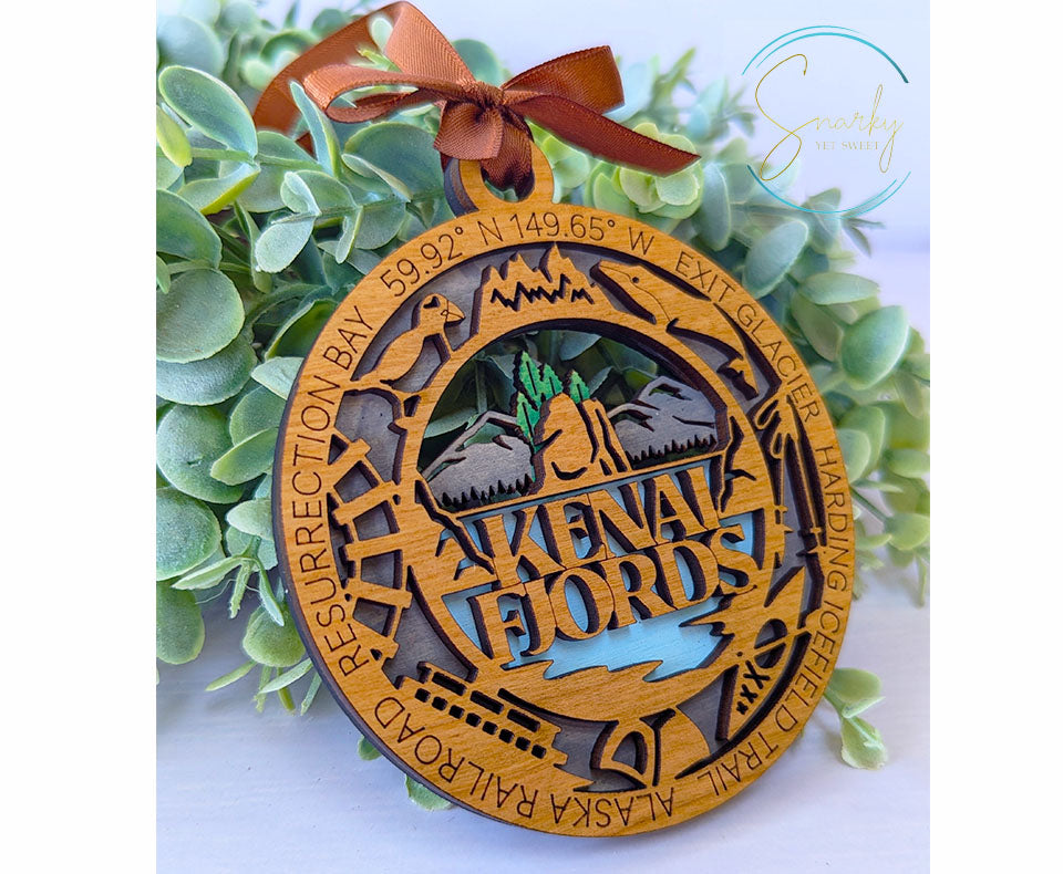 Kenai Fjords national park ornament