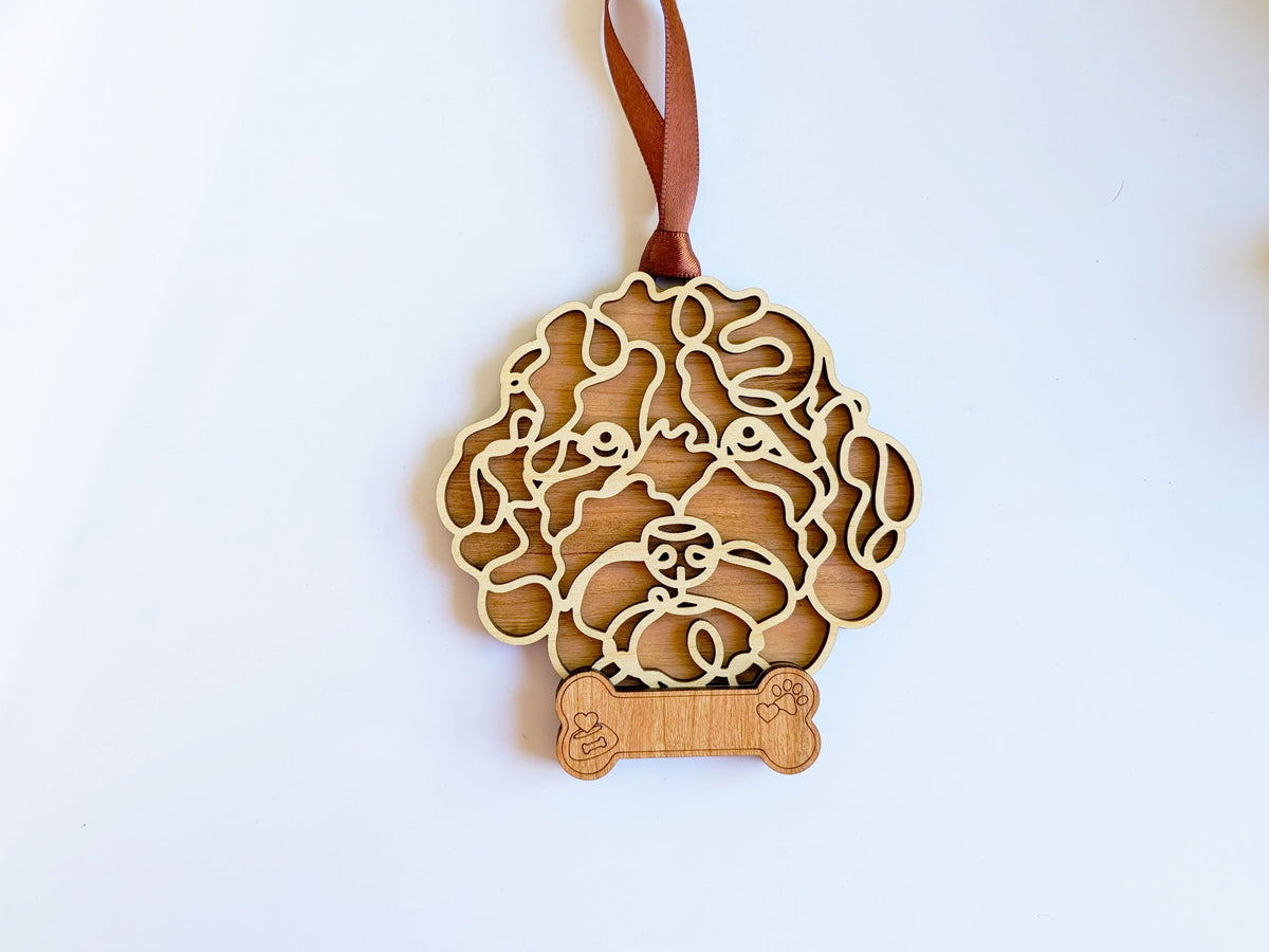 Labradoodle Dog Ornament