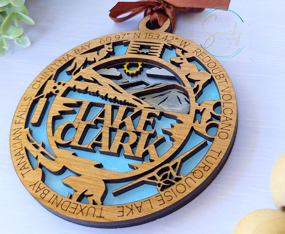 Lake Clark national park ornament