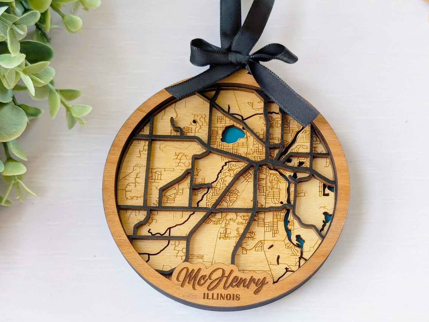 McHenry IL City Street Ornament