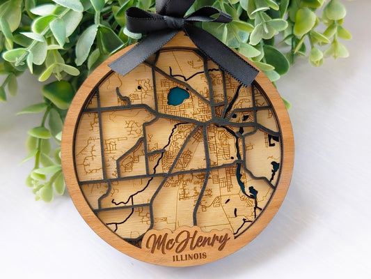 McHenry IL City Street Ornament