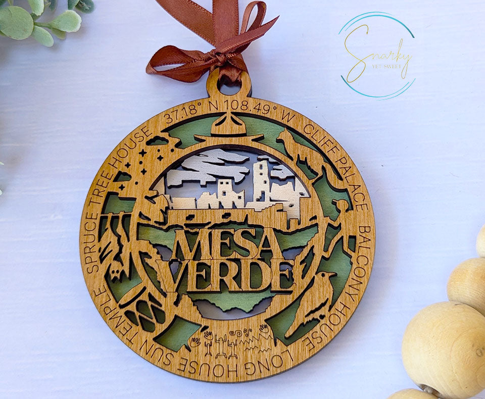 Mesa Verde national park ornament, Mesa Verde ornament, Mesa Verde souvenir, national park gifts, national park ornament, gift for hiker
