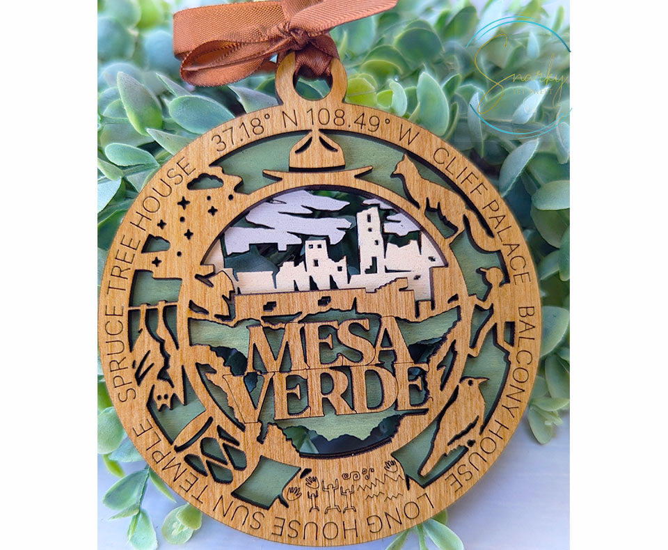 Mesa Verde national park ornament, Mesa Verde ornament, Mesa Verde souvenir, national park gifts, national park ornament, gift for hiker