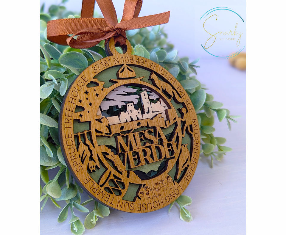 Mesa Verde national park ornament, Mesa Verde ornament, Mesa Verde souvenir, national park gifts, national park ornament, gift for hiker
