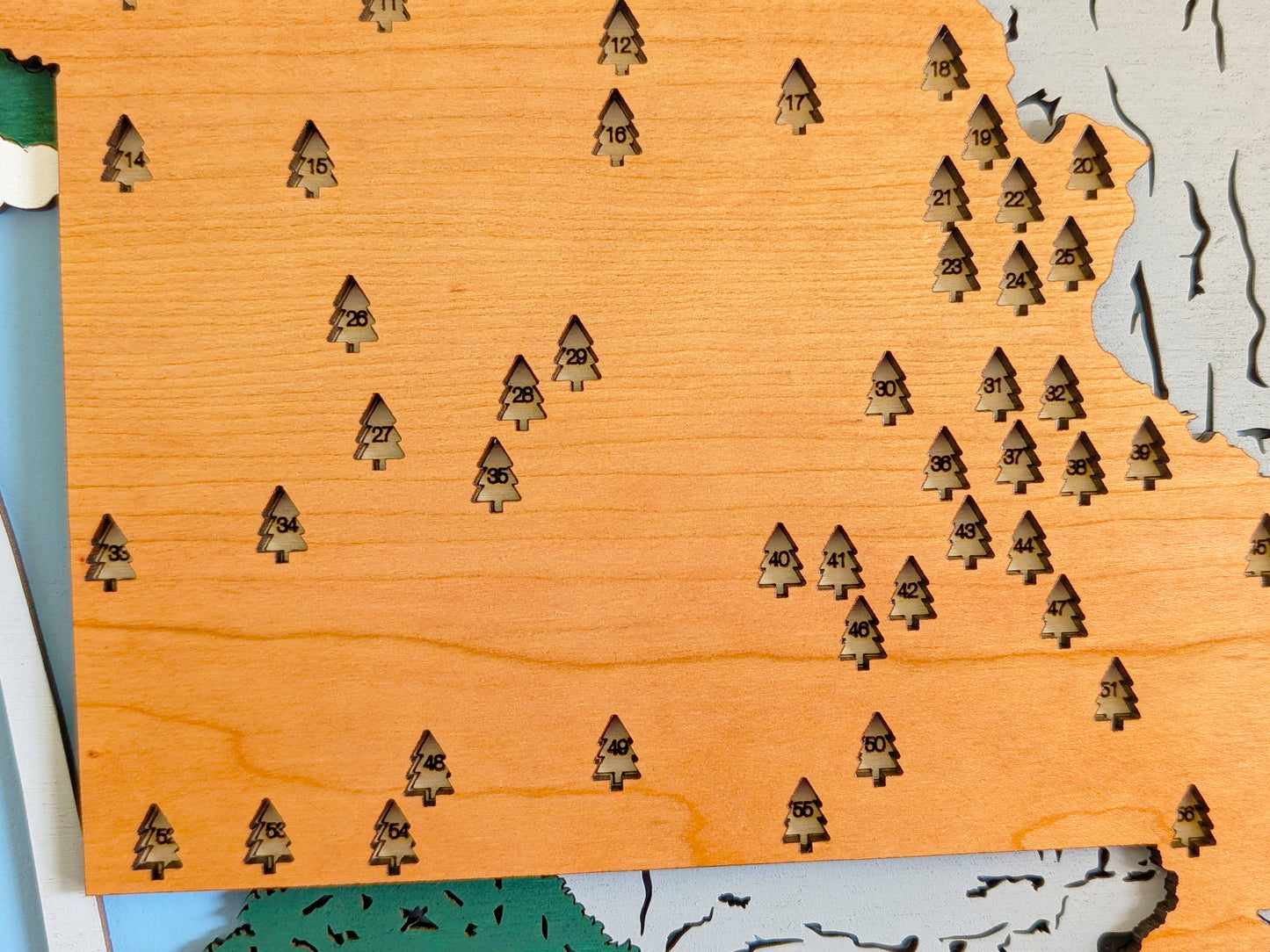 Missouri State Parks Travel | Personalized Adventure Tracker | Retirement Gift |Missouri State Park Map |Anniversary Gift |Wood Gift for her