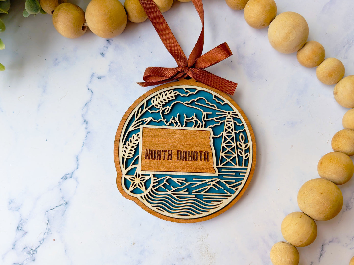 North Dakota Heritage Ornament