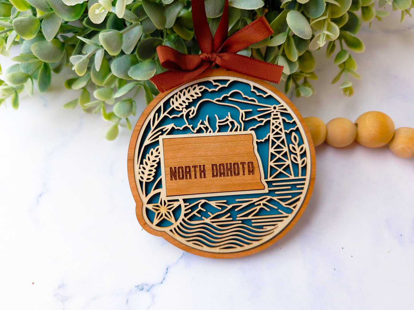 North Dakota Heritage Ornament