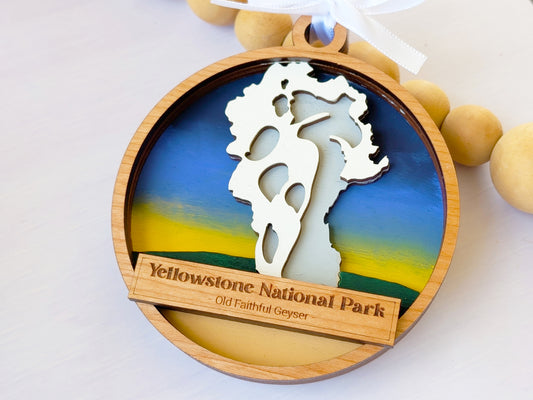Yellowstone Old Faithful Ornament