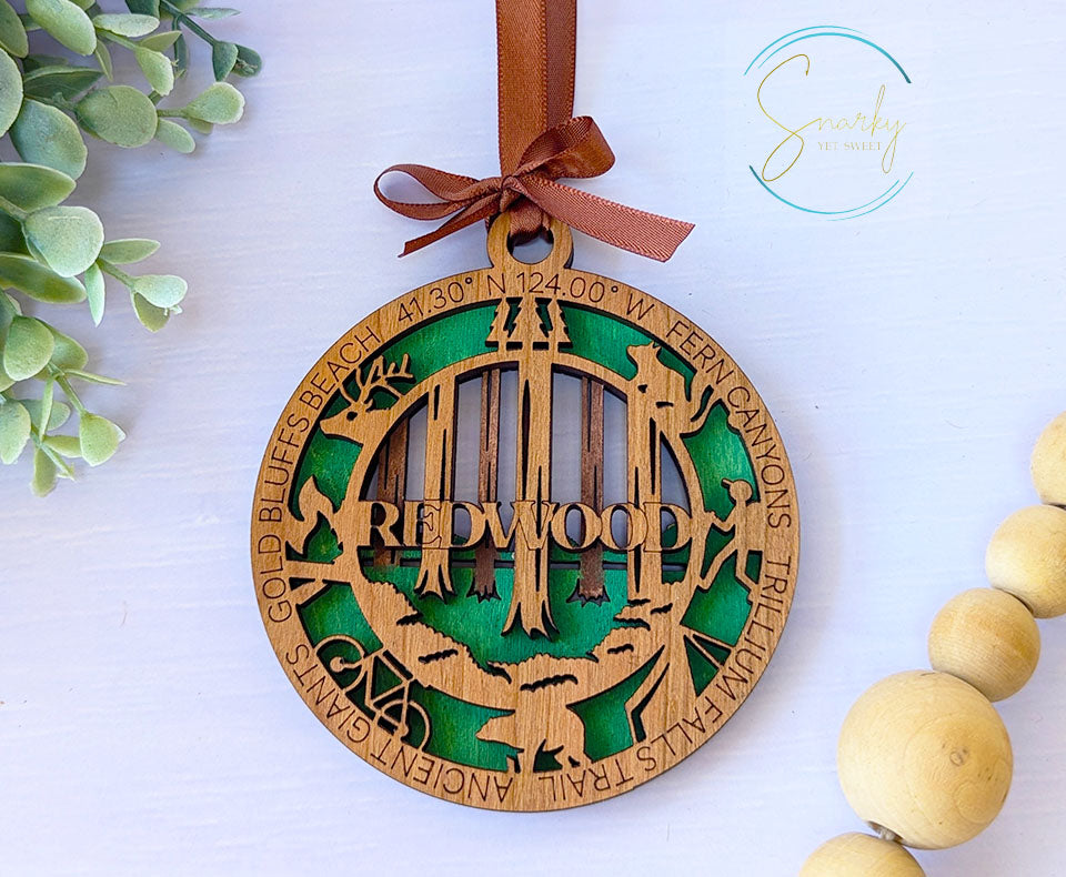 Redwood national park ornament