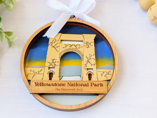 Yellowstone Roosevelt Arch Ornament