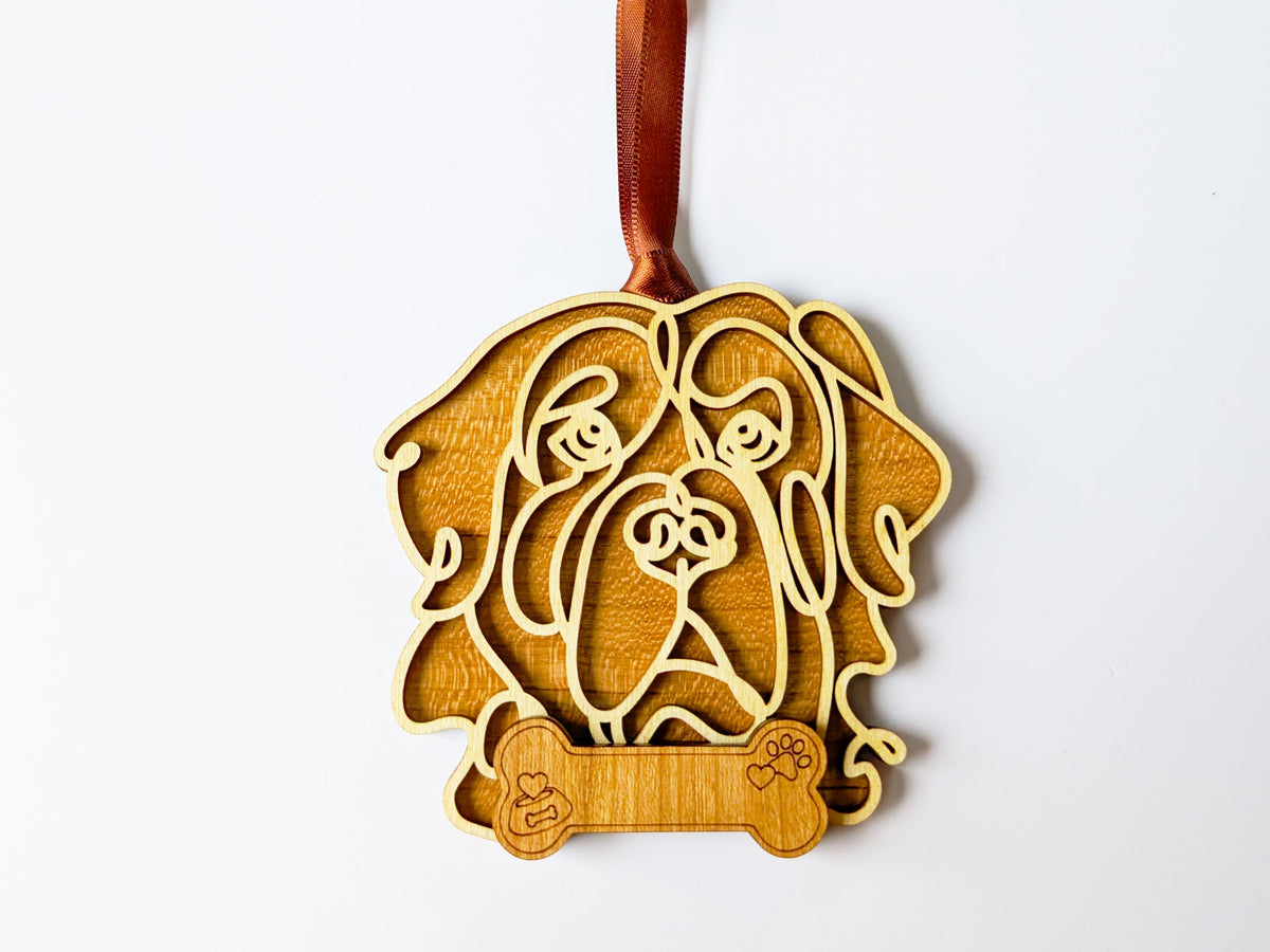 Saint Bernard Dog Ornament