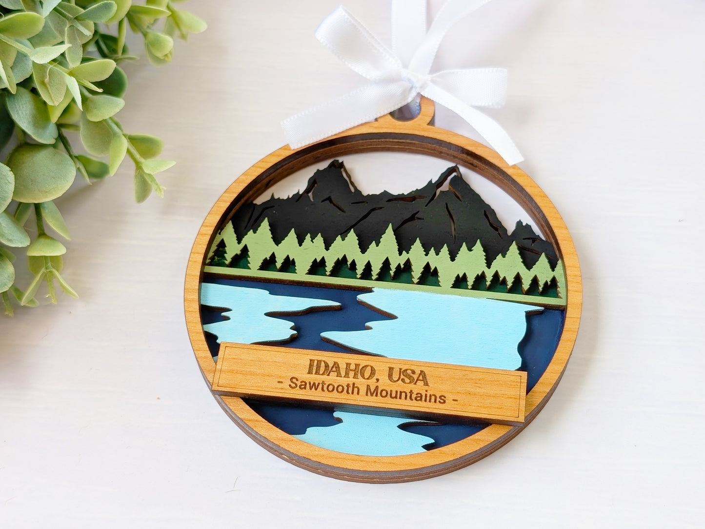 Idaho Sawtooth Mountains Ornament
