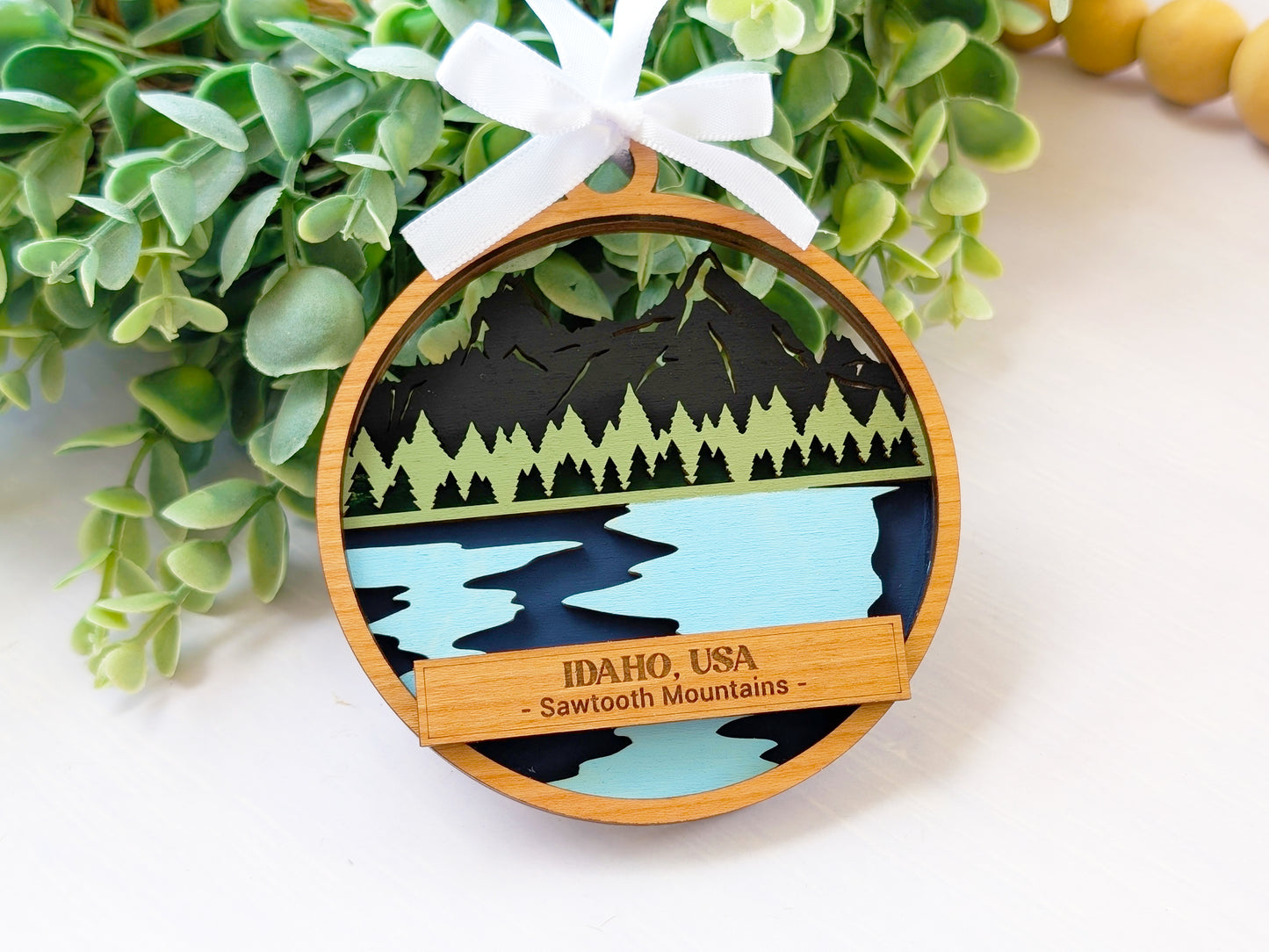 Idaho Sawtooth Mountains Ornament