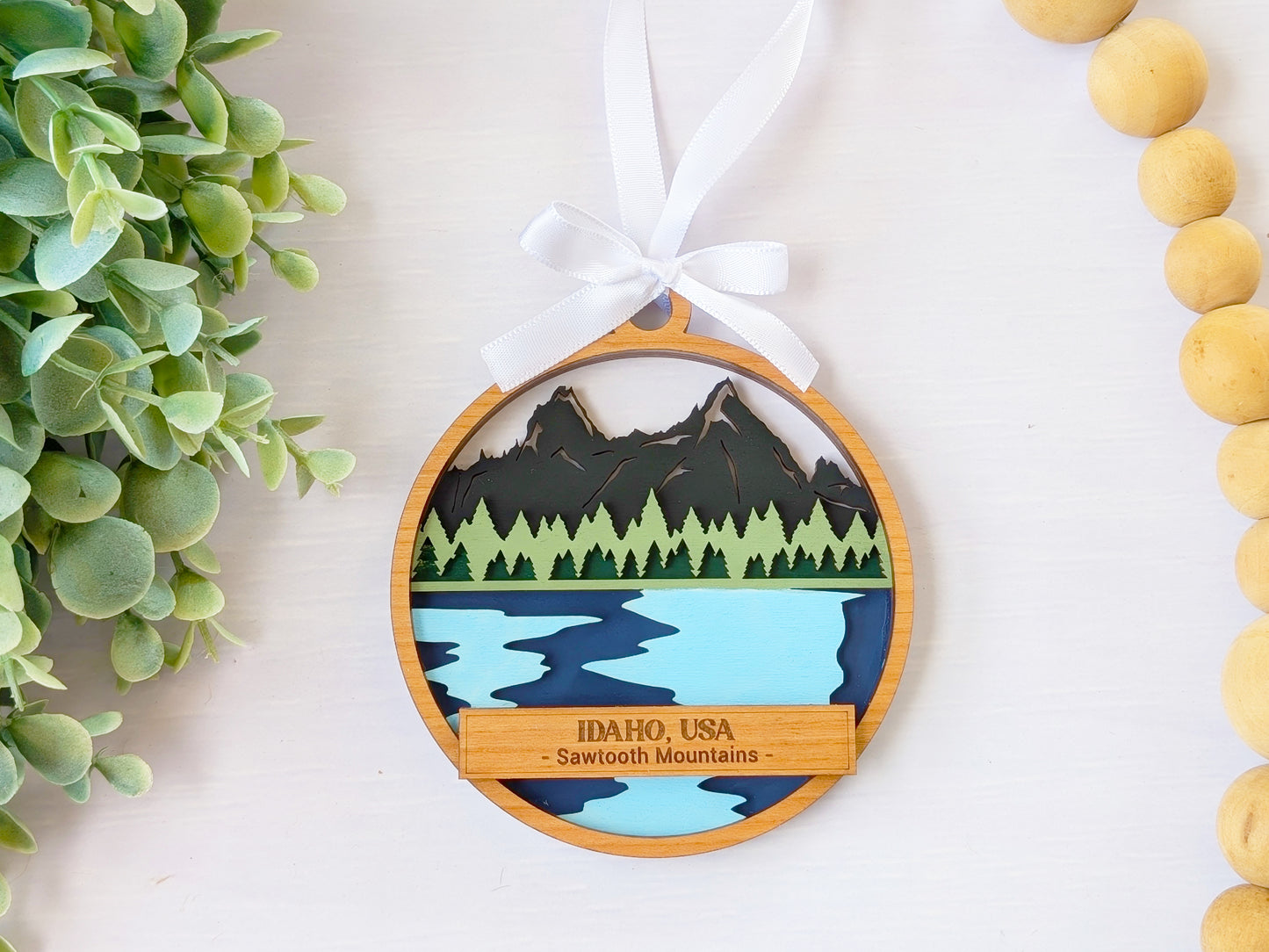 Idaho Sawtooth Mountains Ornament