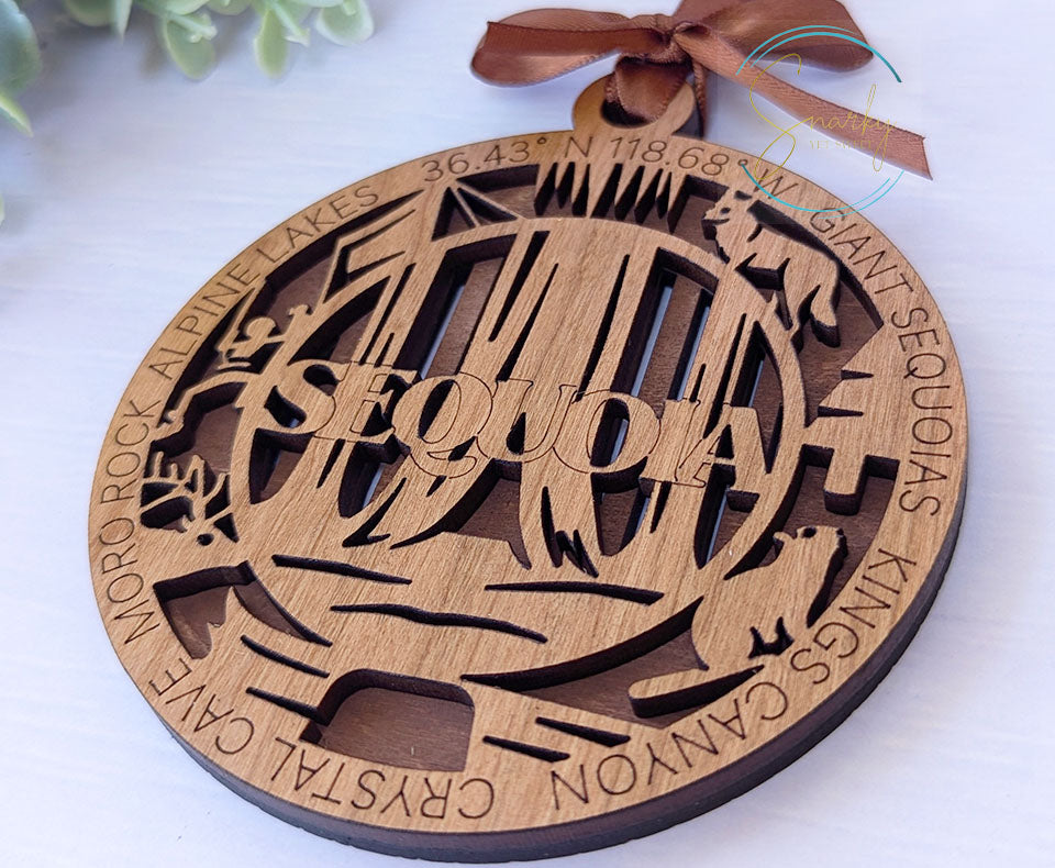 Sequoia national park ornament, Sequoia ornament, Sequoia souvenir, national park gifts, national park ornament, gift for hiker