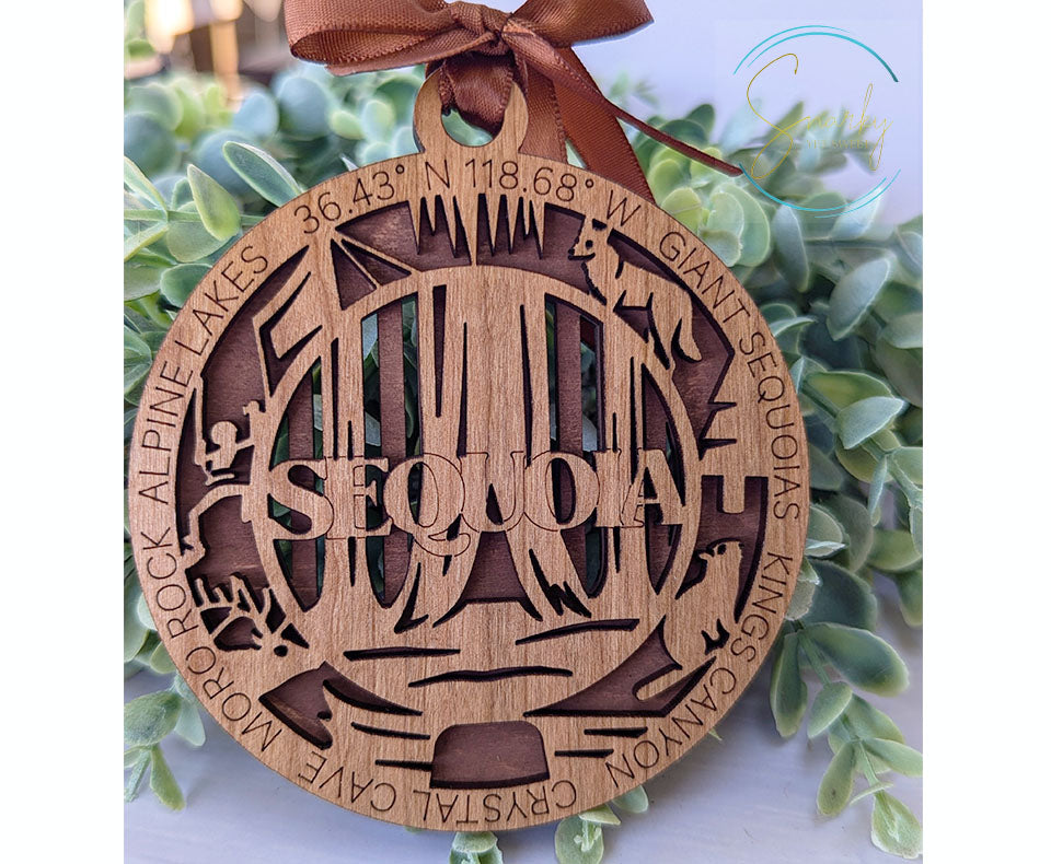 Sequoia national park ornament, Sequoia ornament, Sequoia souvenir, national park gifts, national park ornament, gift for hiker