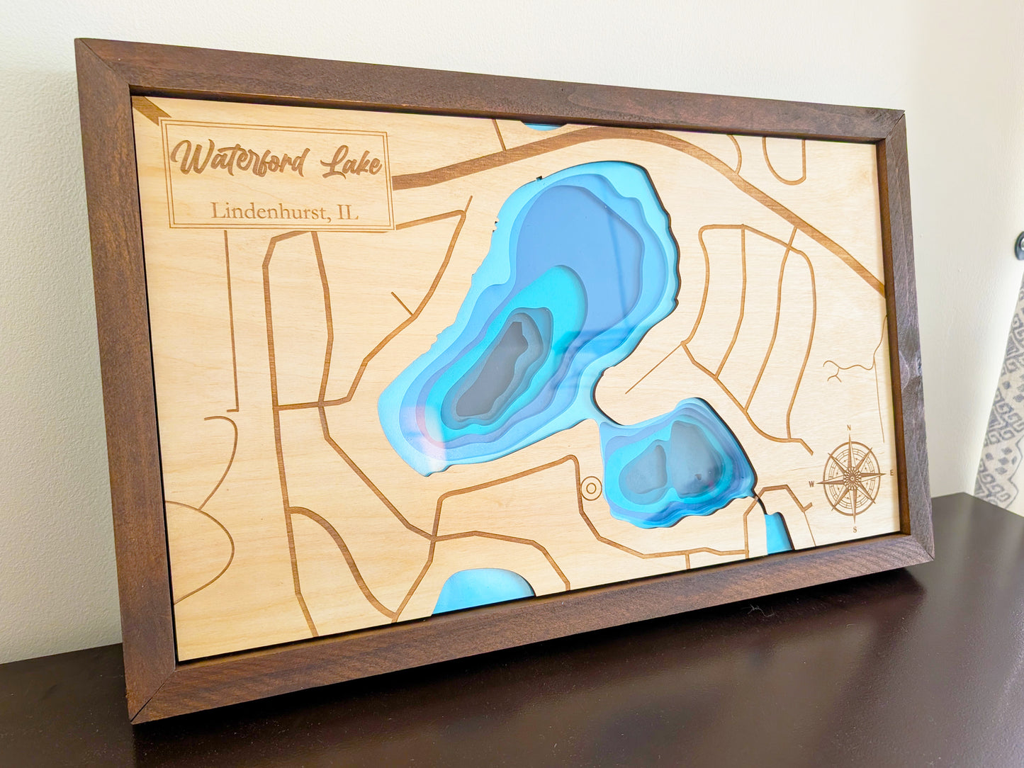 Waterford Lake Depth Map