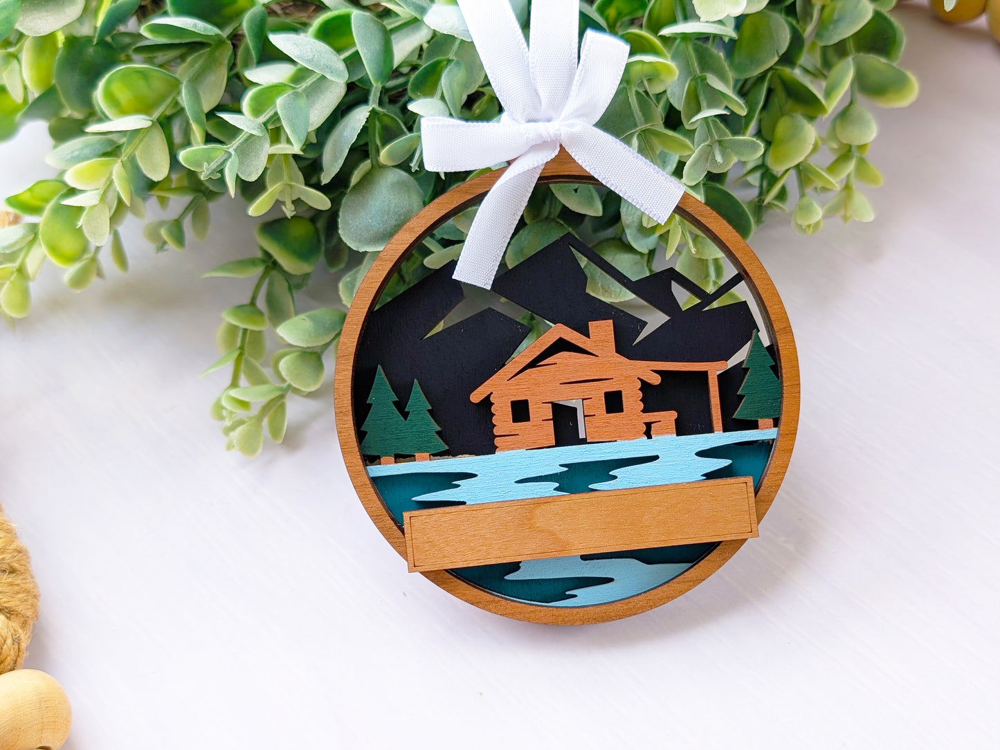 Welcome Lakeside Cabin Ornament