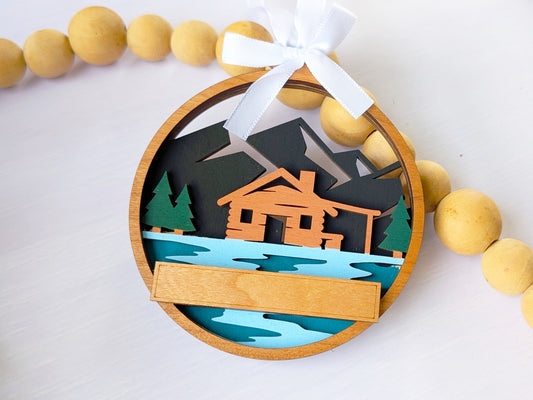Welcome Lakeside Cabin Ornament
