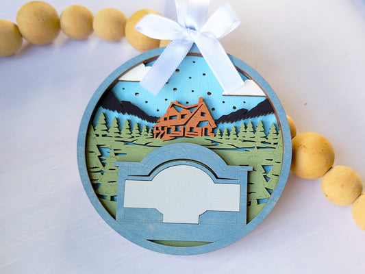 Welcome Lodge View Ornament