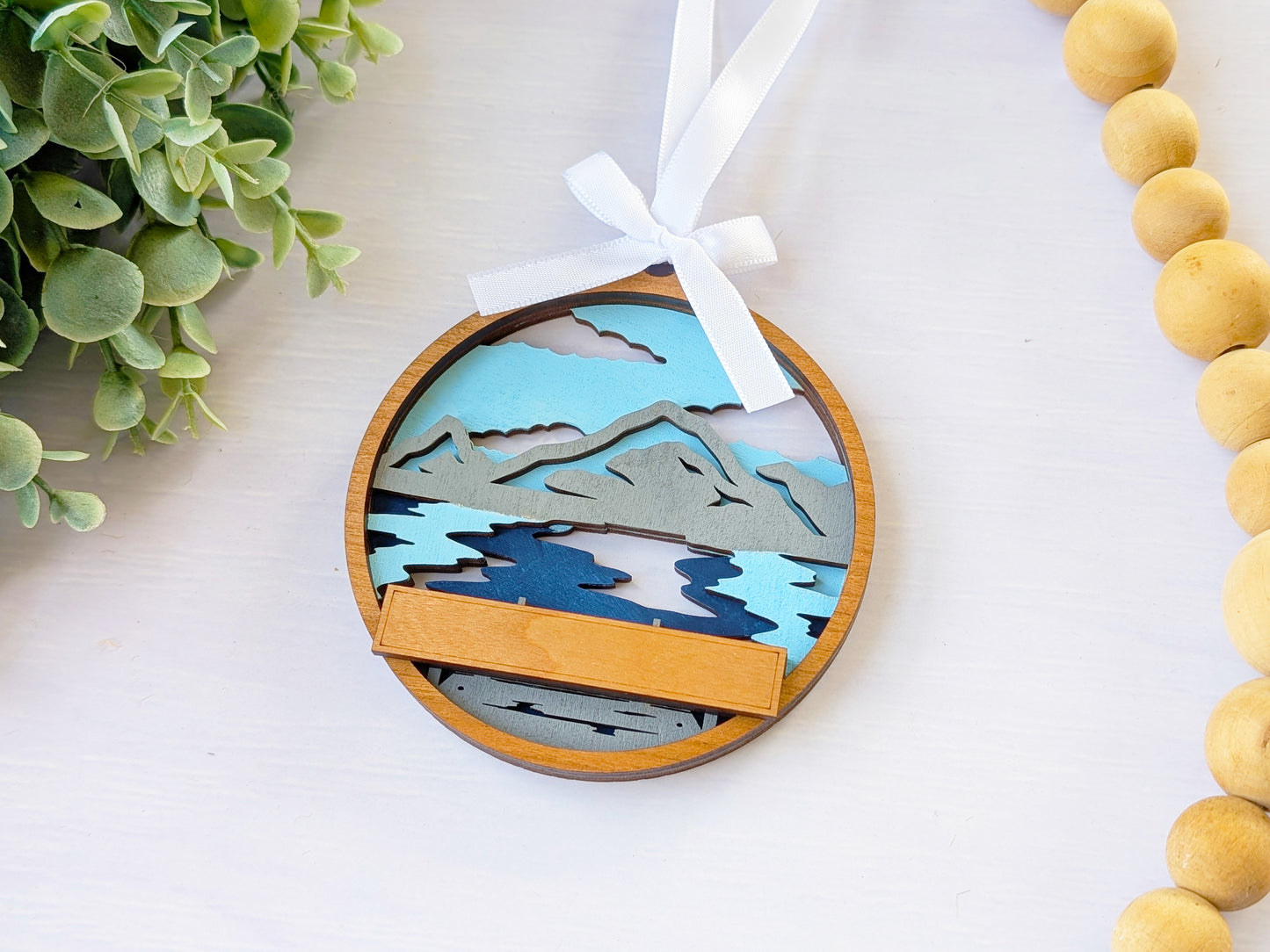 Welcome Mountain Lake Ornament